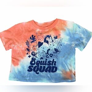 Squishmallows Kids short sleeve pullover Tie-Dye Tee T-shirt size XS